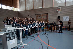 Paul und Napoleon beim der Ausstellung in das Historisches Museum Paul und Napoleon in Erding