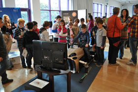 Paul und Napoleon beim der Ausstellung in das Historisches Museum Bremerhaven