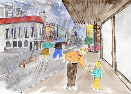 Paul und Napoleon: Klaus unterhält sich mit seinem Vater