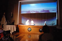 Werbeplakat Theateraufführung Paul und Napoleon - Ein Pinguin am Nordpol