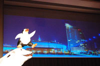 Werbeplakat Theateraufführung Paul und Napoleon - Ein Pinguin am Nordpol